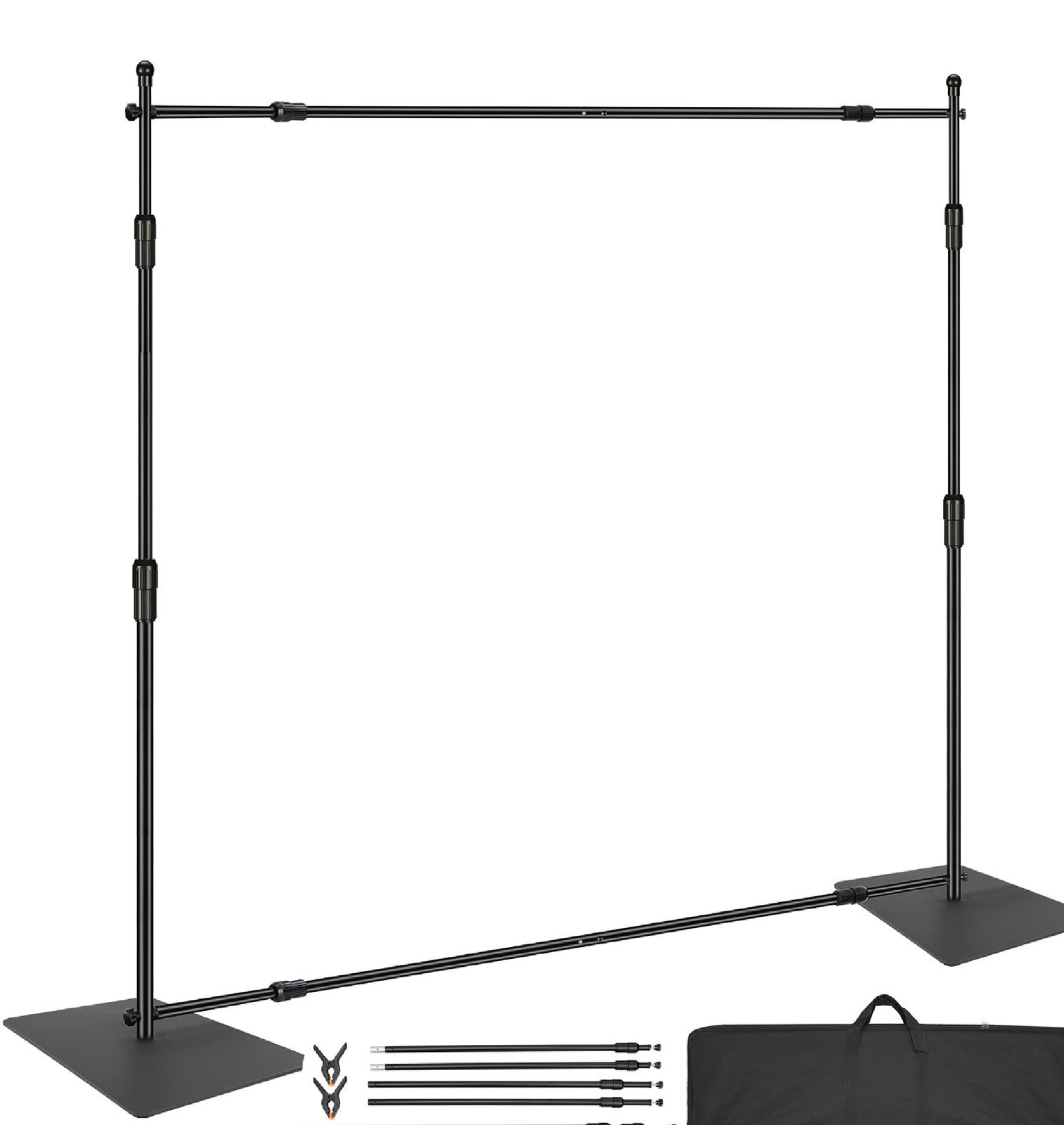 SKYSHALO ZG-18TL Pipe and Drape Kit, Heavy-Duty Backdrop Stand with Carbon Steel