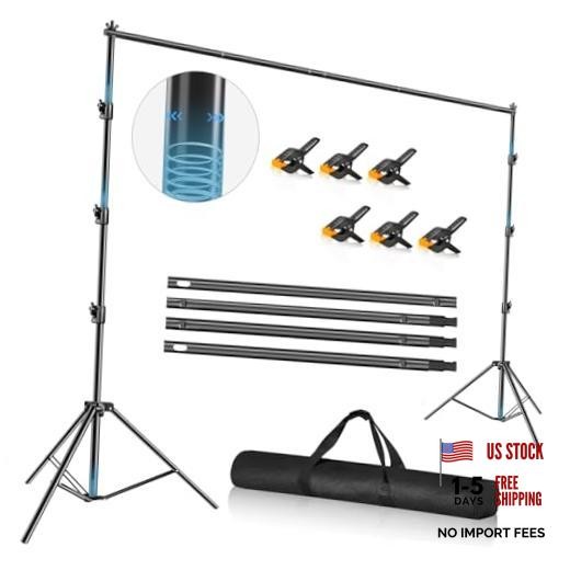 12 x 10ft Photo Video Studio Heavy Duty Backdrop Stand, Adjustable 10×12ft