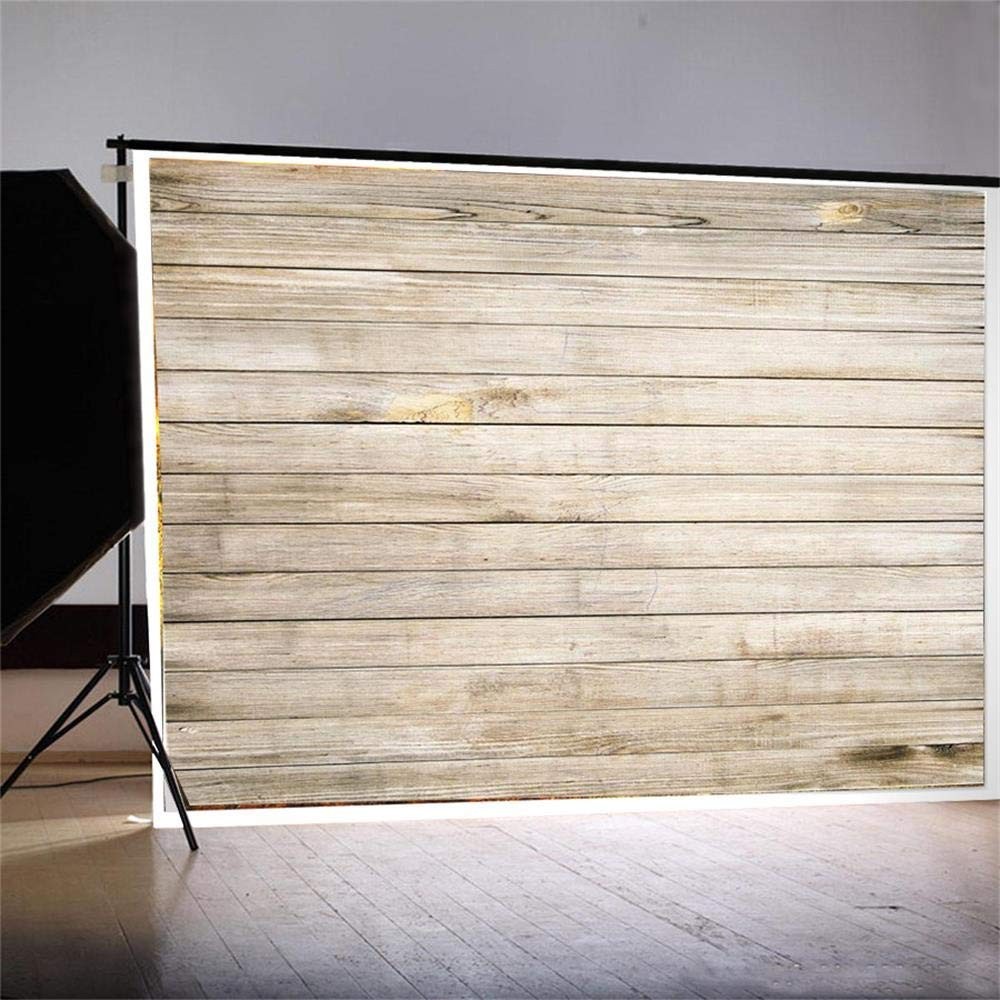 10x8ft Rustic Wooden Board Photography Backdrop – Vintage Texture for Portraits