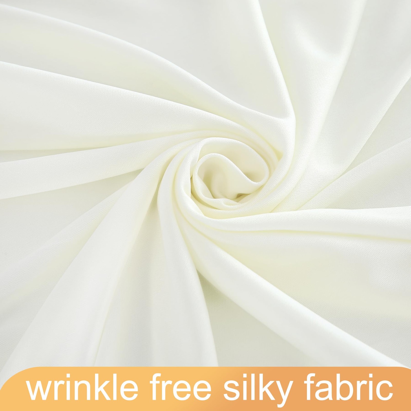 10ft x 10ft Ivory Backdrop Curtain for Wedding Ivory Free Backdrop Drapes Pan…