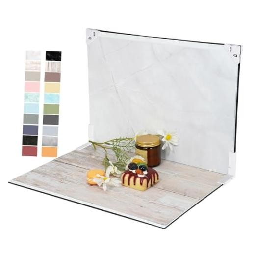 Photo Backdrop for Product Photography – Tabletop Photo Backdrop Kit – Mulit