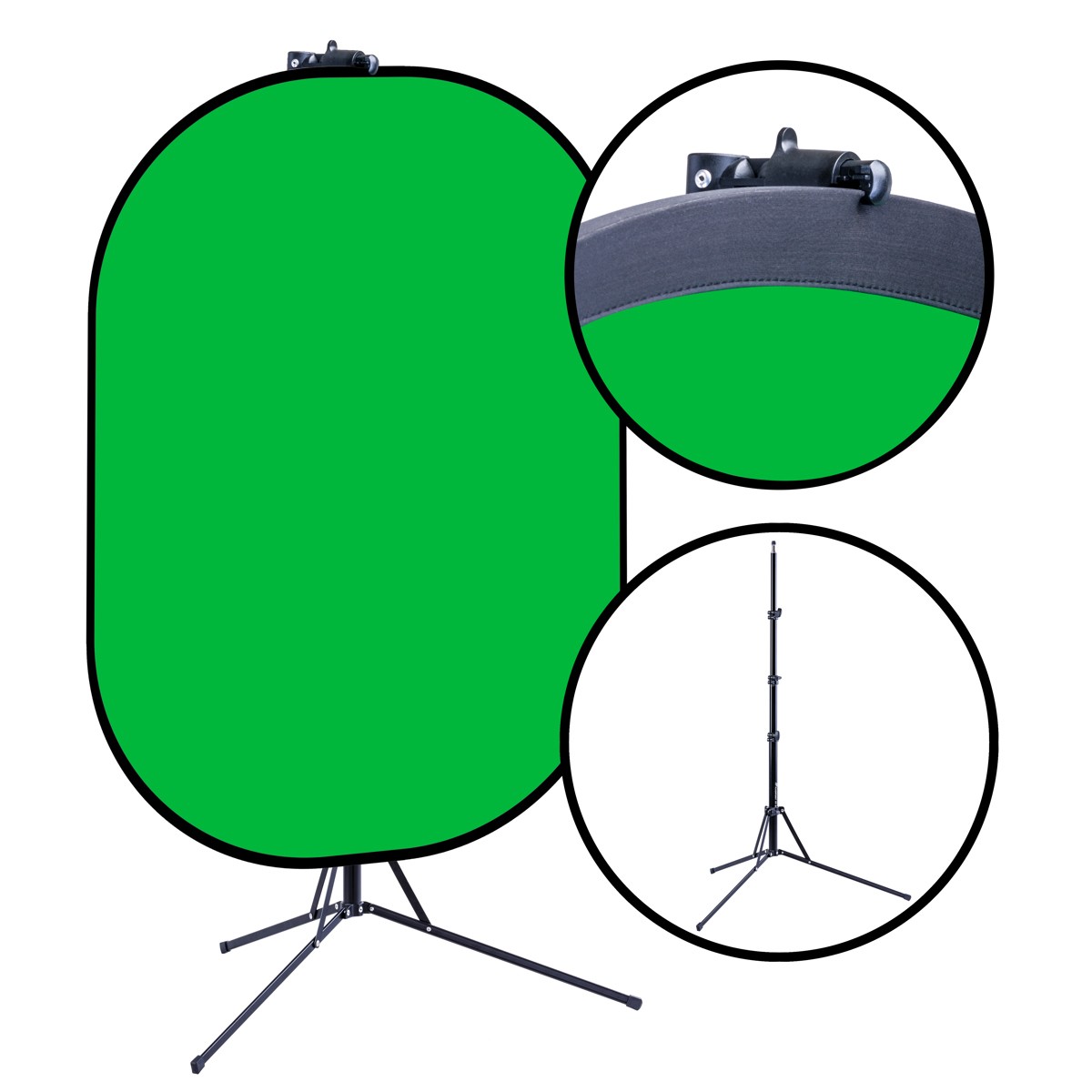 Belle Drape 60×72″ Reversible Chroma Blue & Green Background Kit