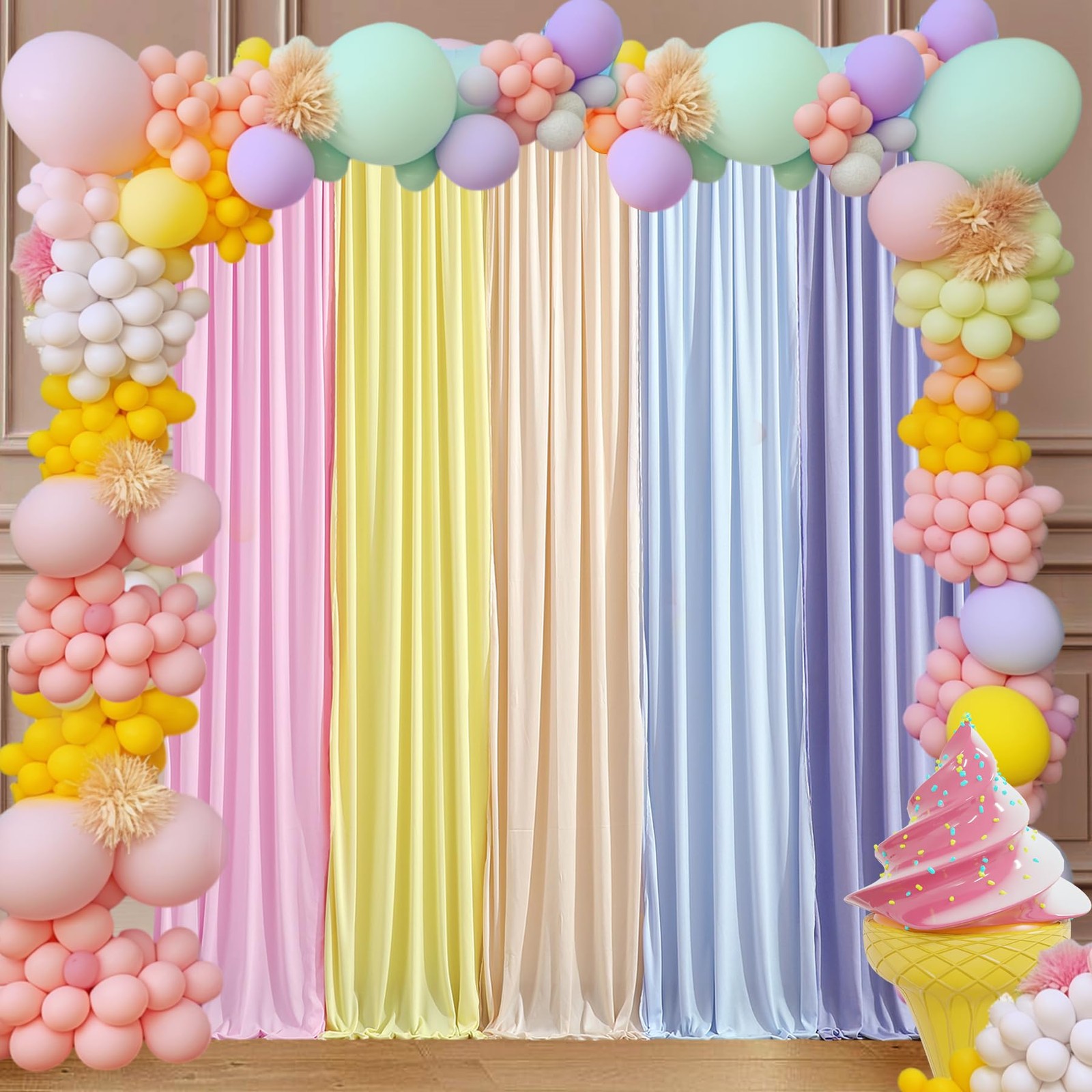 Pastel Backdrop Curtains Unicorn Backdrops Unicorn Party Backdrops for Girls …