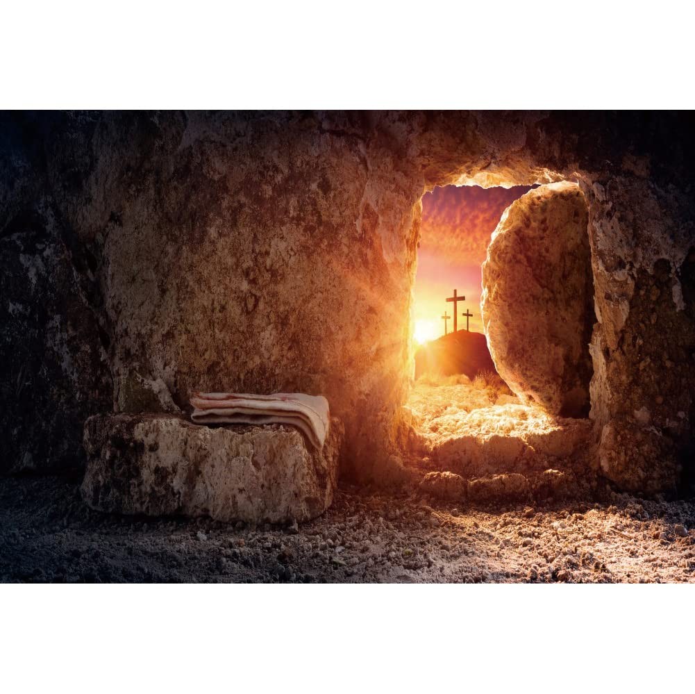 Empty Tomb Photography Background 10x7ft Vinyl Lightweight Foldable – Easter