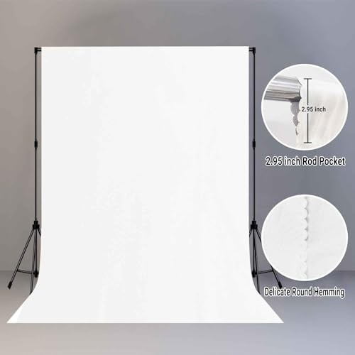 Backdrop for Photoshoot, 5FTx7FT | Photo Backdrop for Photography 5x7ft White
