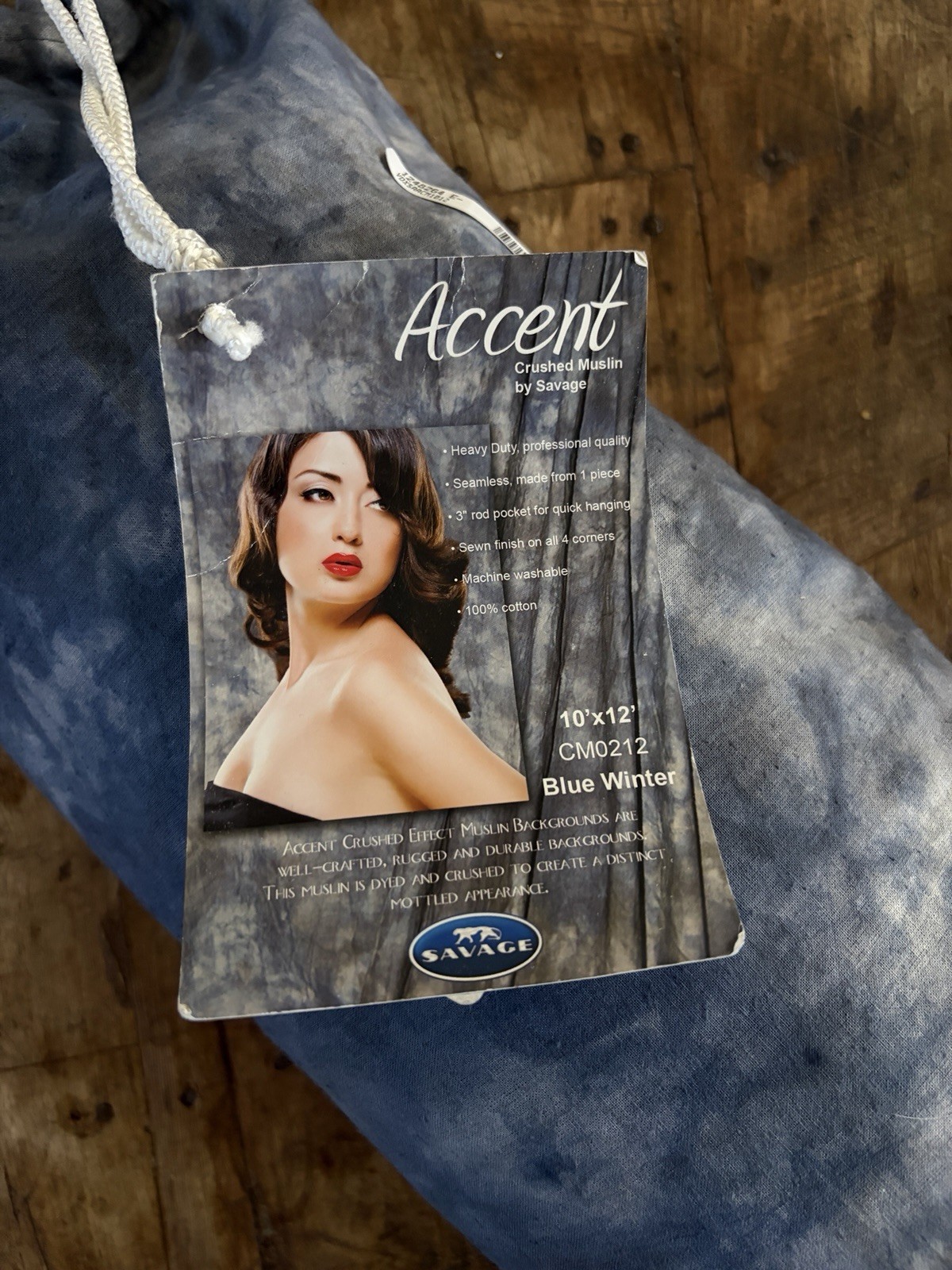 Savage 10×12 Accent Crushed Muslin Studio Backdrop Photography Background Cloth