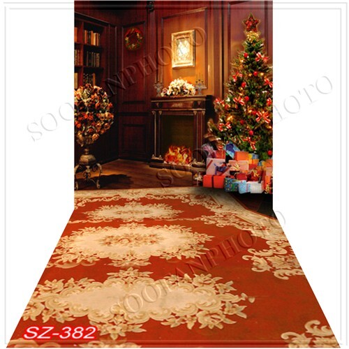 10’x20′ CP Christmas Season Scenic Microfiber Fabric background backdrop SZ382