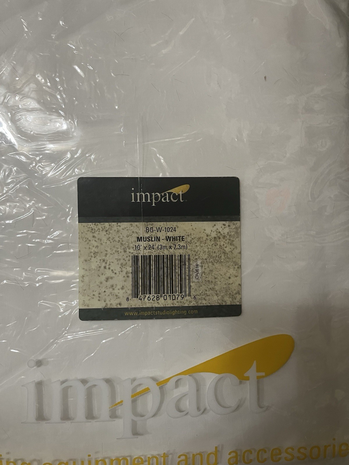 Impact Muslin Background 10 x 24 Photography & Video White Screen Back Ground