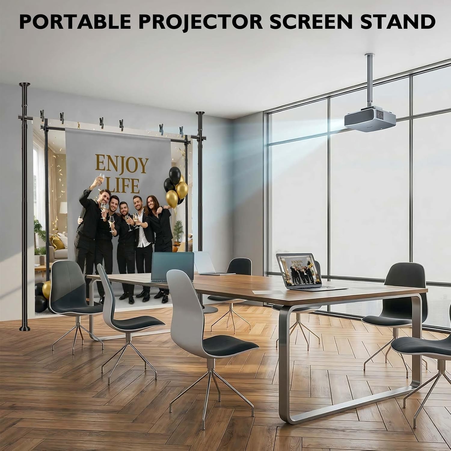Heavy Duty Photography Backdrop Stand 35-100W 43-120H Adjustable Black