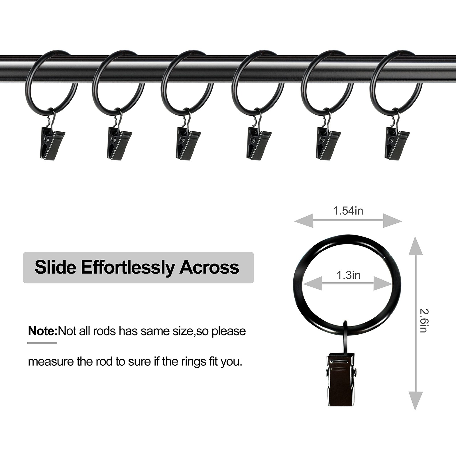 14 Pack Backdrop Clips Clamps Heavy Duty Spring Curtain Rings Holder Studio