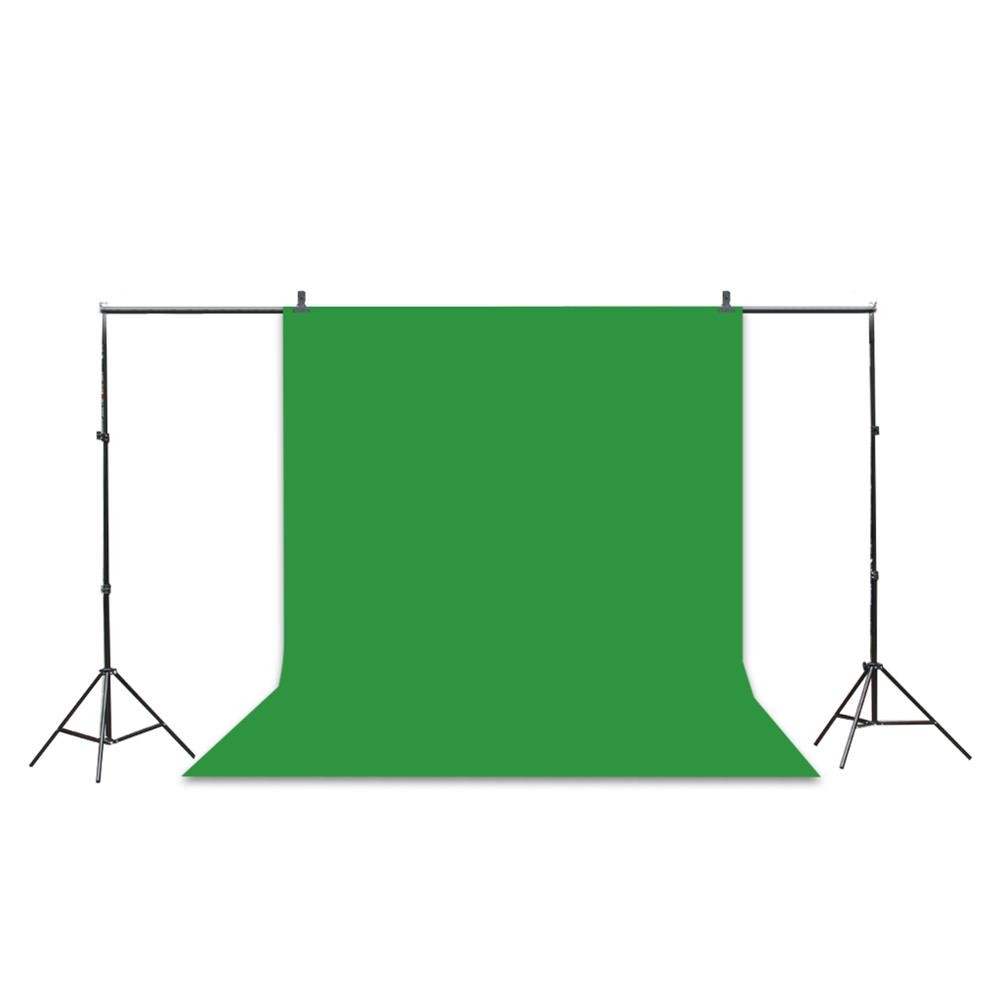 Kshioe New 10Ft Adjustable Background Stand Kit with 3 Colors Non-woven Backdrop