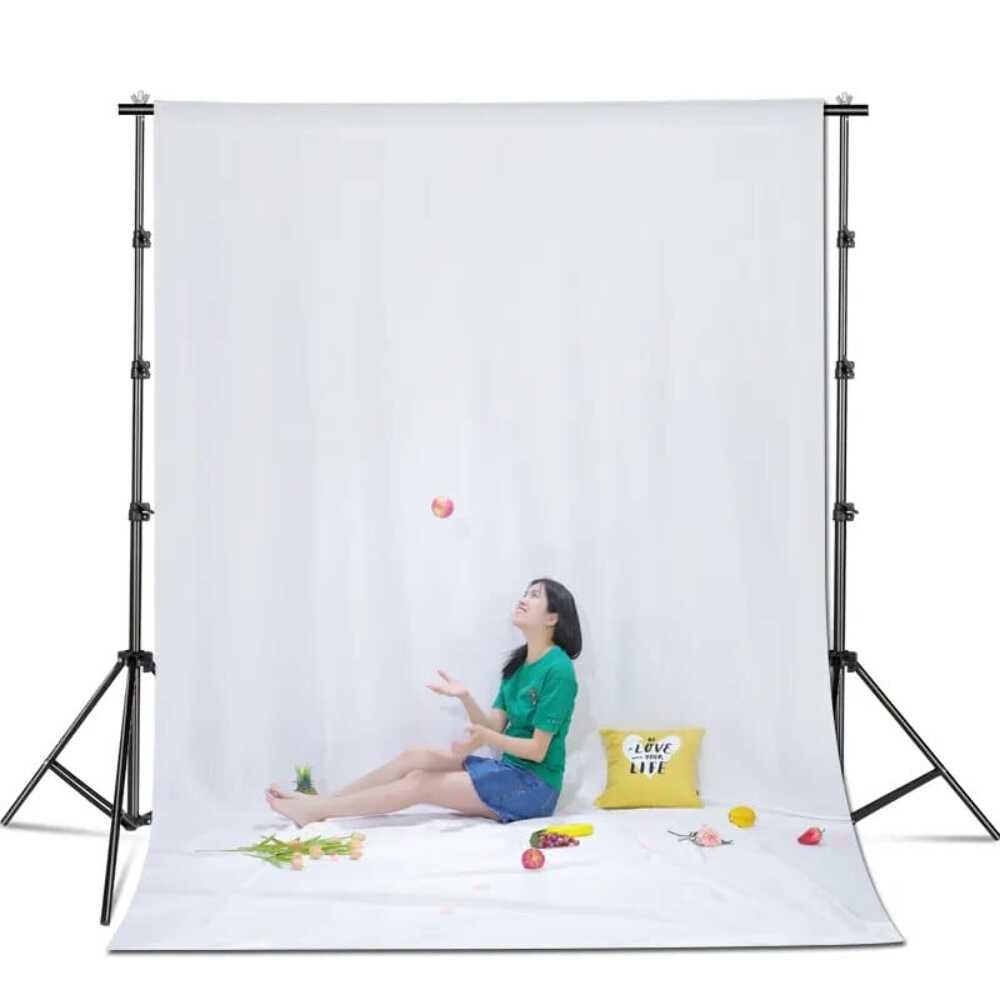 Hridz Muslin Backdrops for Photography – White, Black, Green, Red, Blue, or Grey