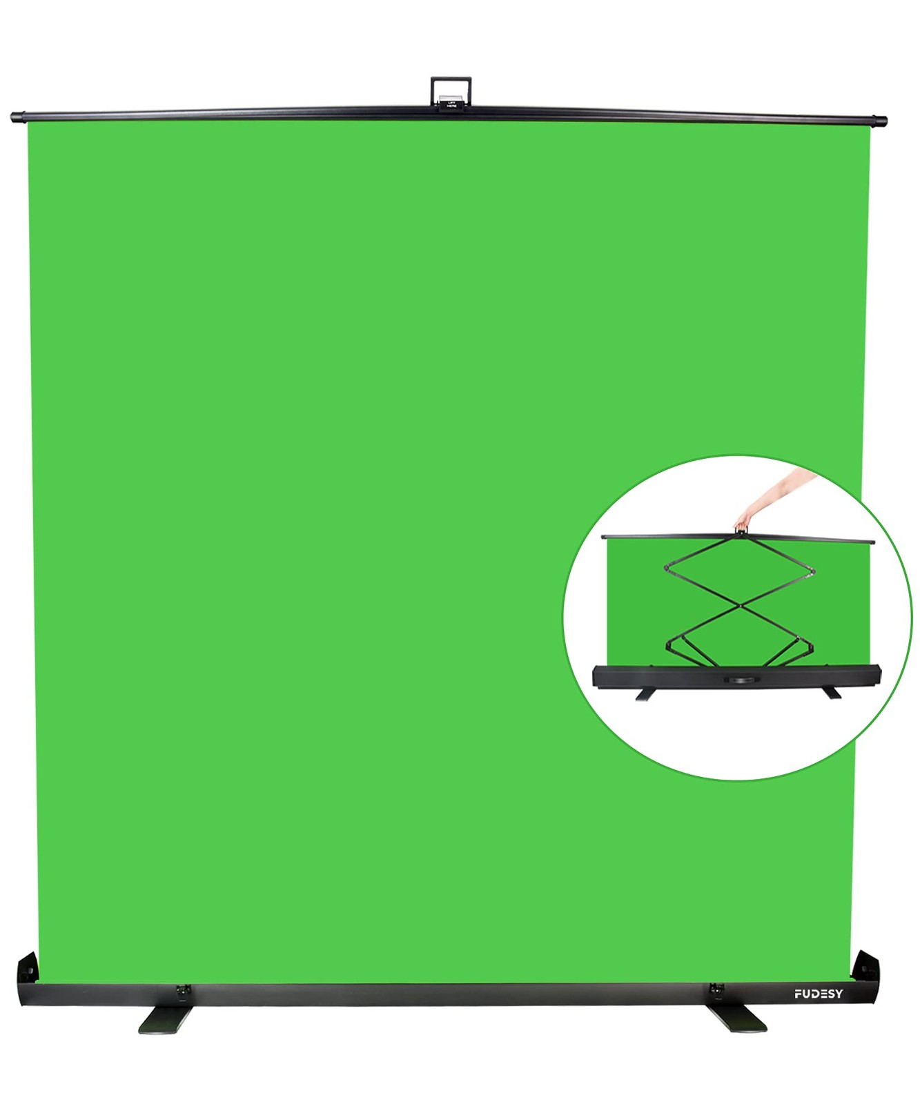 Extra Large Green Screen, 74W X 77H inches Collapsible Chromakey Panel,Portab…