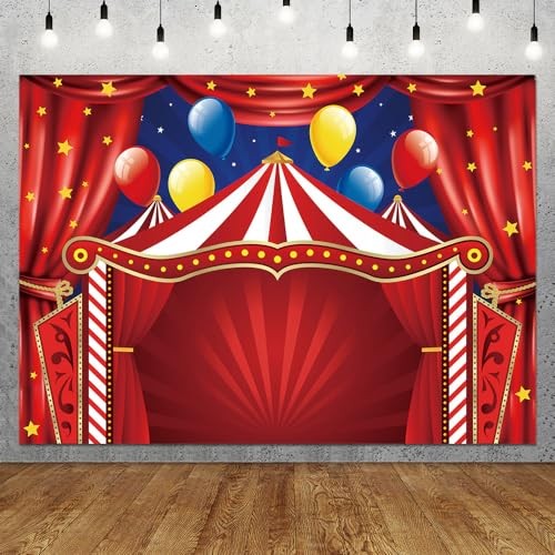 7X5FT Circus Carnival Circus Theme Party Photo Backdrop Carnival Lights 7×5 FT