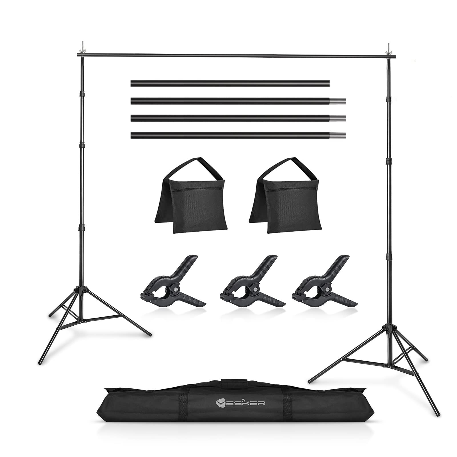 10 X 10 ft Photo Video Studio Background Support Stand, Adjustable Heavy Duty…