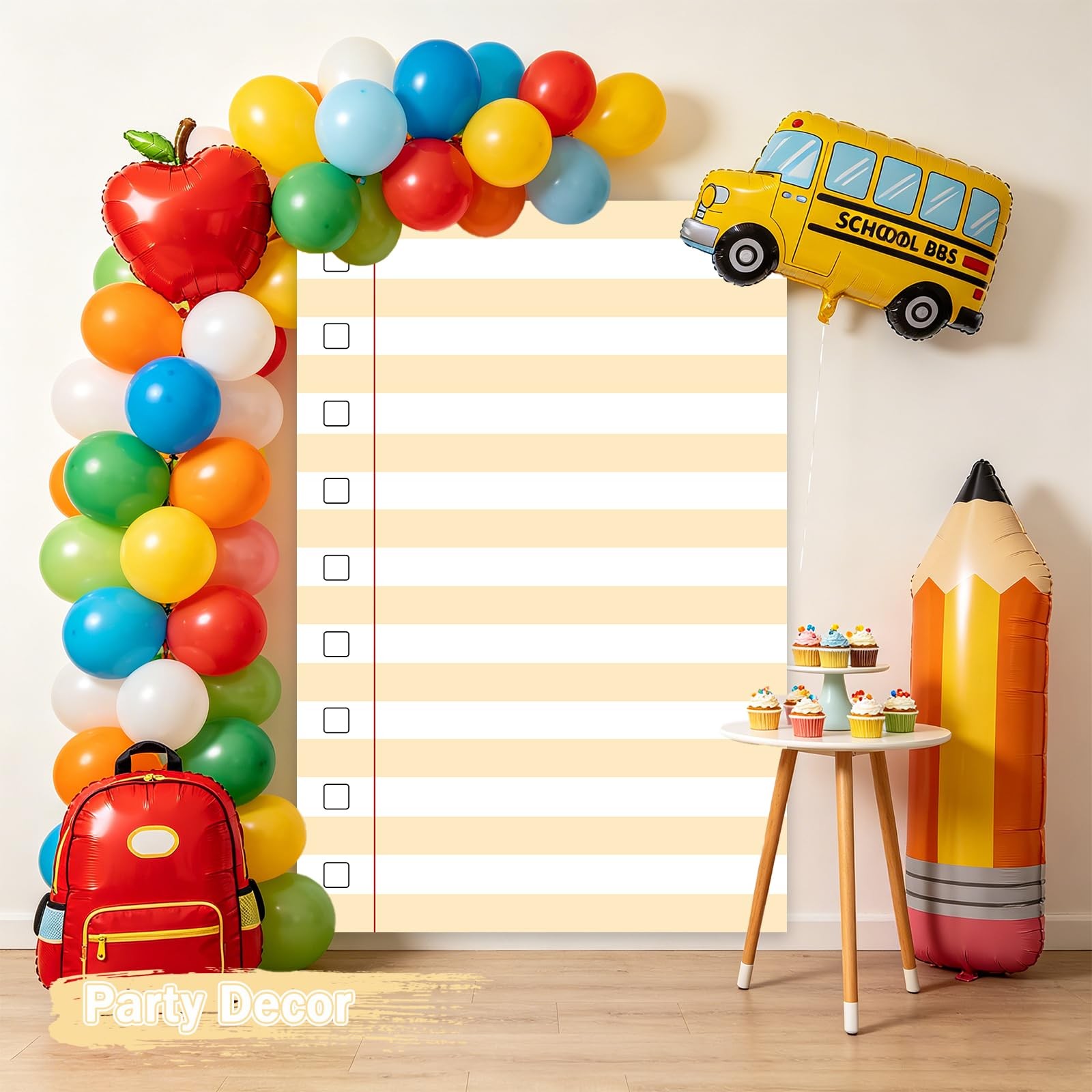 Notebook Paper Backdrop for Photoshoot, Welcome Back to School Photo Backdrop…