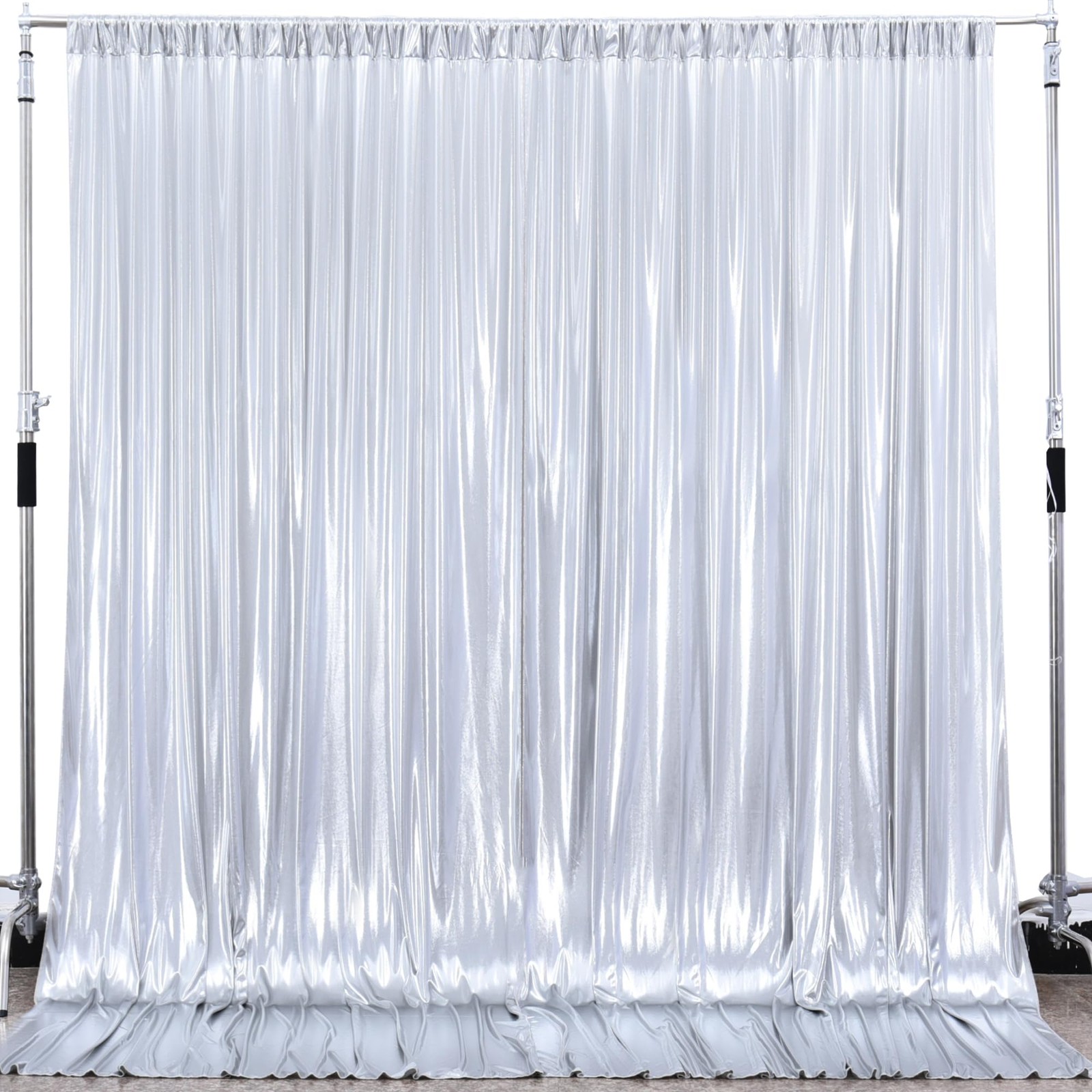 10x10ft Metallic Sequin Backdrop Curtain 2 Panels Glitter Photo Decor