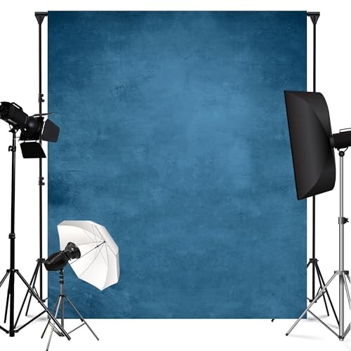 Vintage Backdrop for Photography Photo Backdrop Portrait Photo 5x7ft Blue