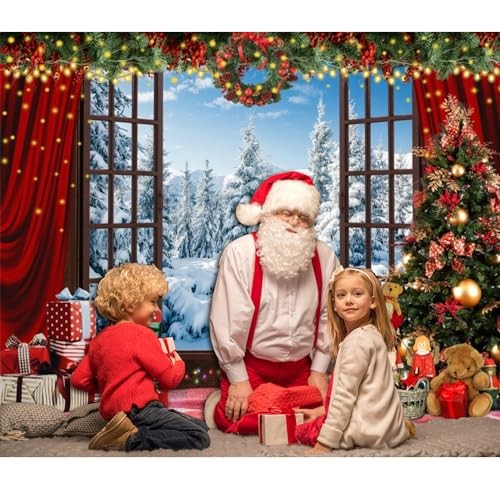 Snowy Winter Forest Photo Backdrop 10x8ft for Photography