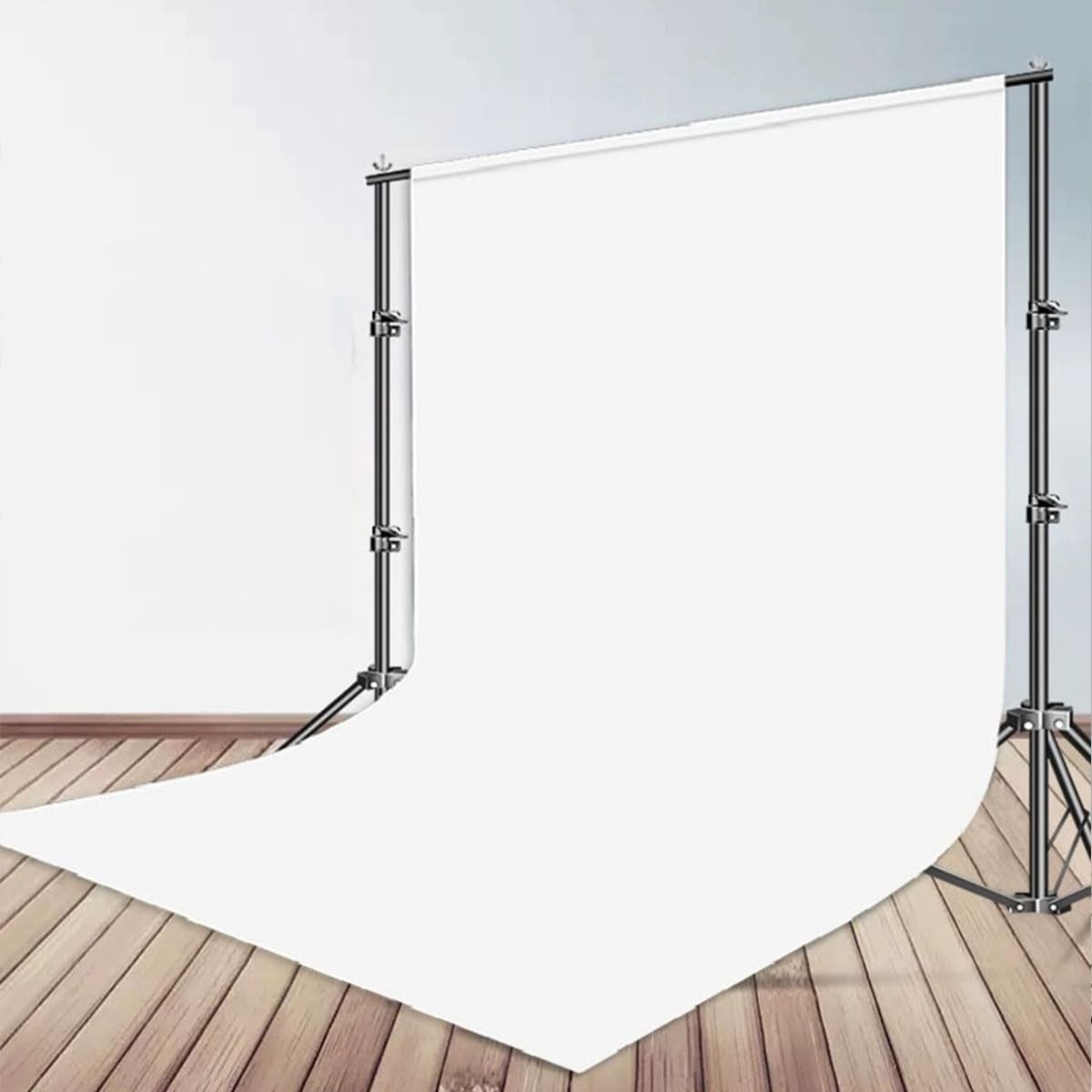 8x10ft White Solid Photography Backdrop Chromakey Muslin Portrait Background