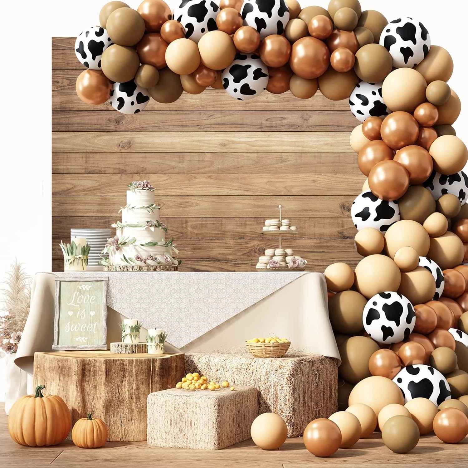 8×6 FT Natural Light Brown Wood Plank Photography Backdrop Realistic