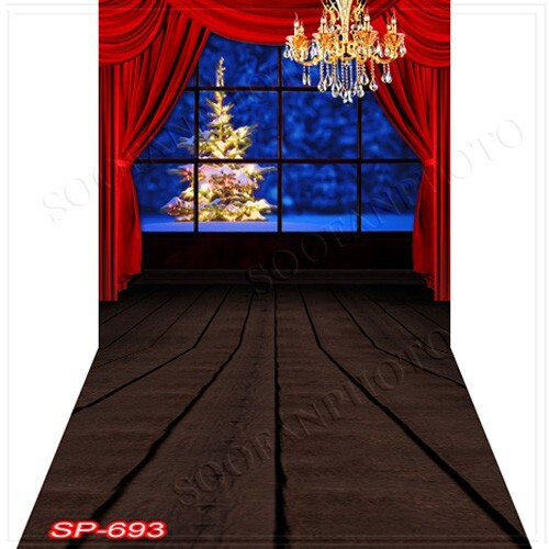 10’x20′ CP Christmas Season Scenic Microfiber Fabric background backdrop SP693