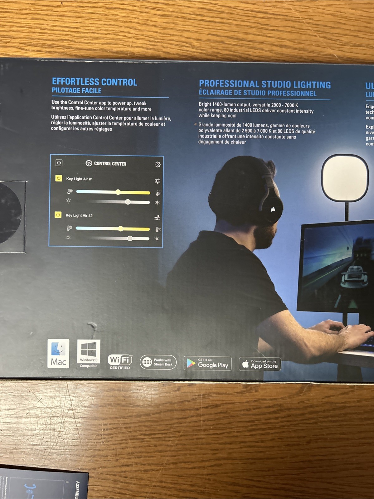 Elgato Key Light Air LED Panel 1400 Lumens Desk Lighting Wi-Fi Enabled In Box