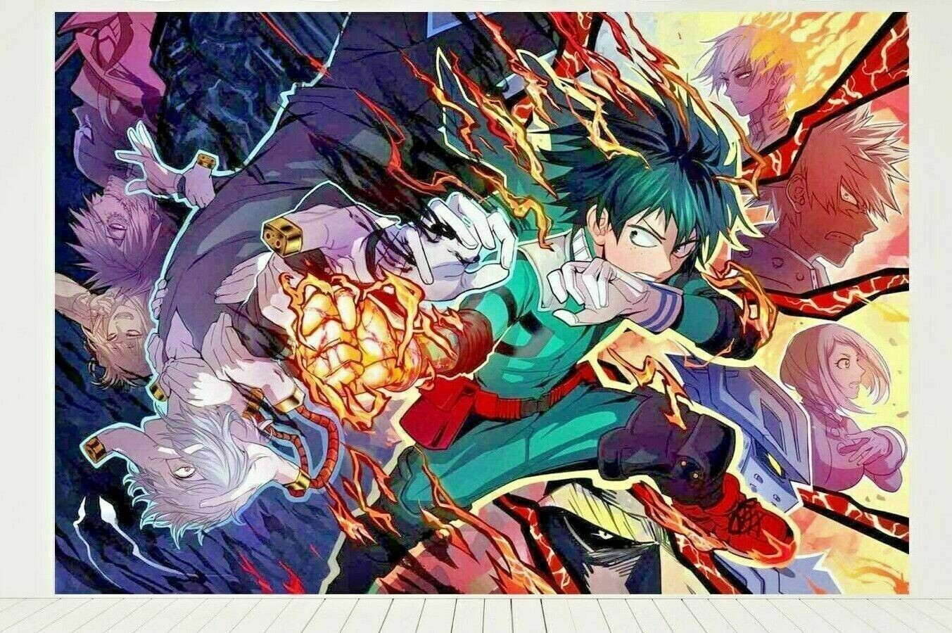 7’x5′ ft. My Hero Academia Anime Photo Backdrop Tapestry Background Studio Prop