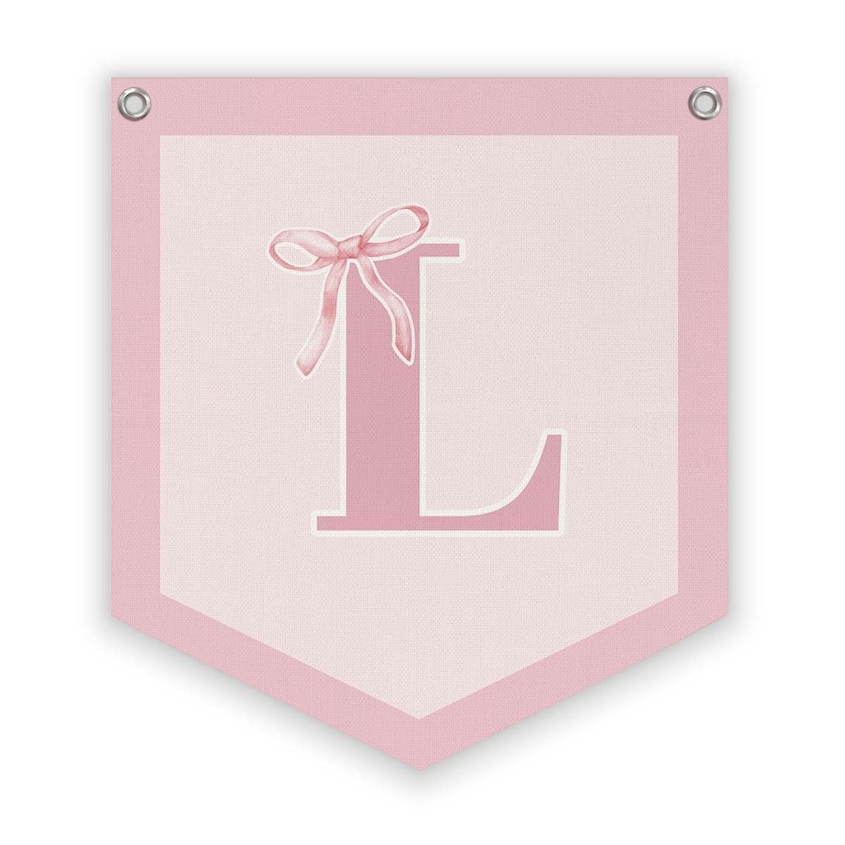 Initial Personalized Preppy Banner, Baby Shower Decor Girl Nursery Decor, Coq…