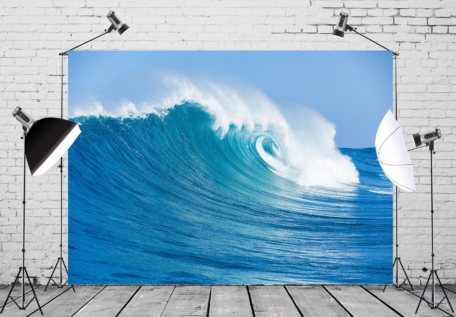 7x5ft Big Ocean Waves Photography Backdrop Tropical Summer Sea Background