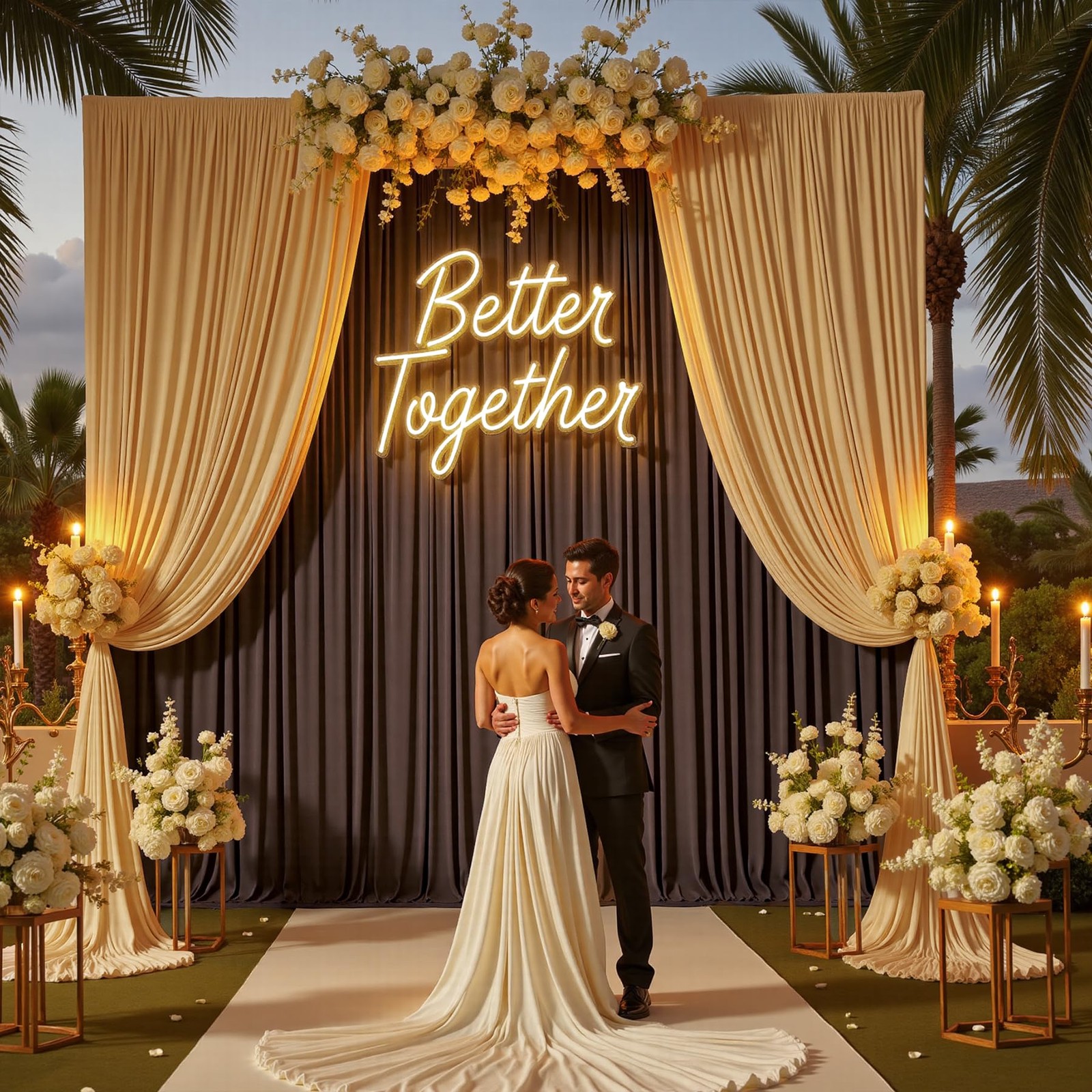 2 Panels 10×15 FT Brown Backdrop Curtain Wrinkle Free Polyester Photo Drapes