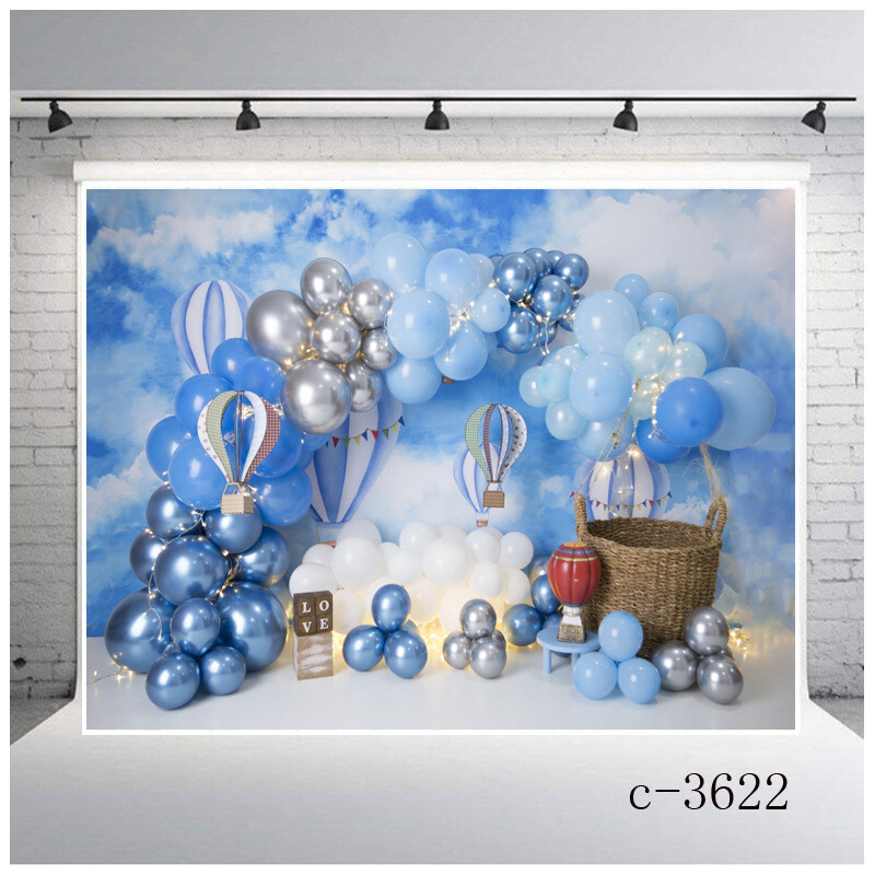Balloons Photography Background Studio Backdrops For Child Party Birthday Decor