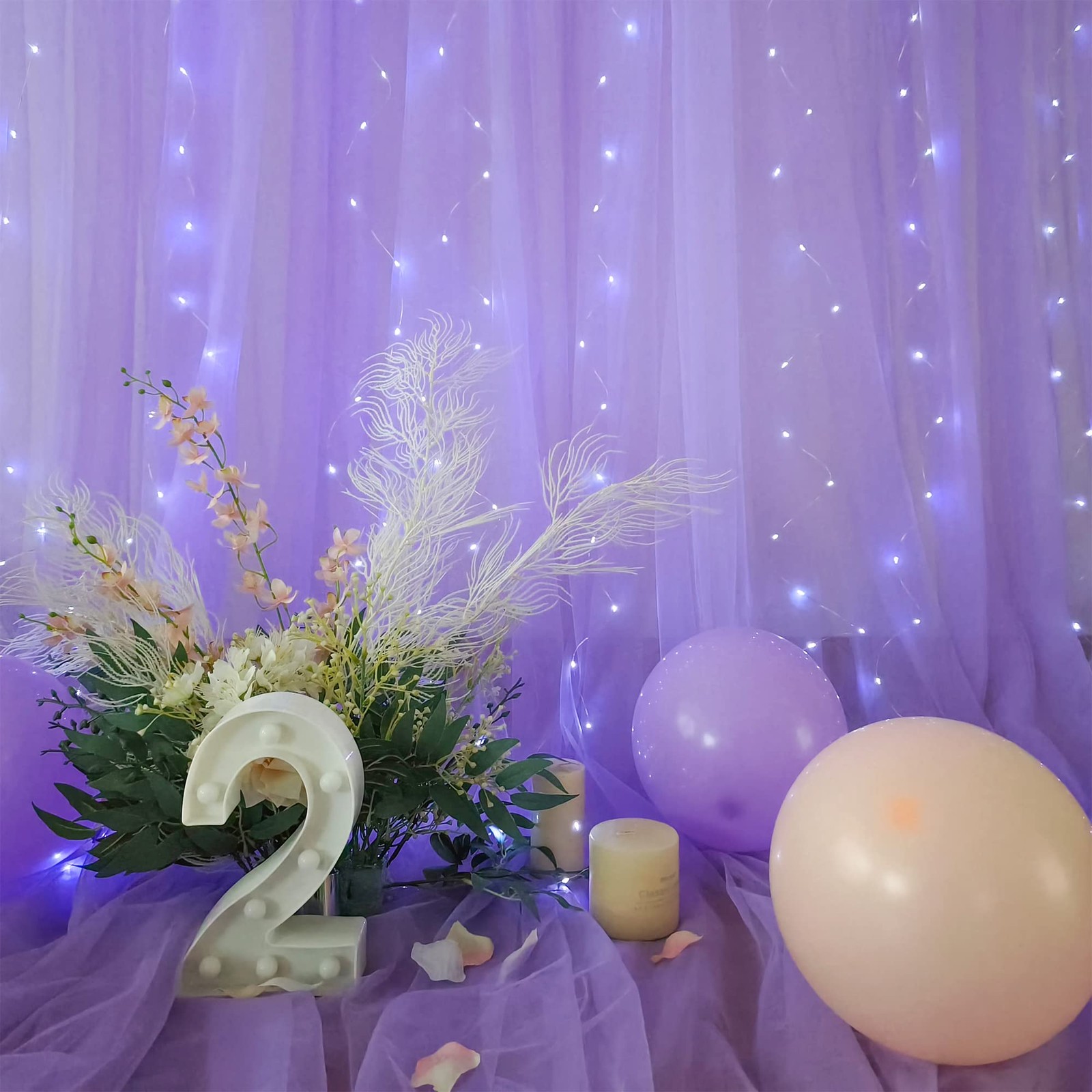 10ft x Lavender x ( 5ft(W) x 10ft(H), 2 panels ),