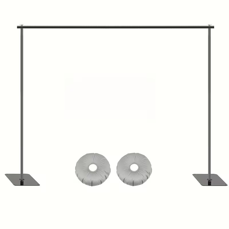 10×6.5ft Adjustable Backdrop Stand Heavy Duty Metal Background Support System