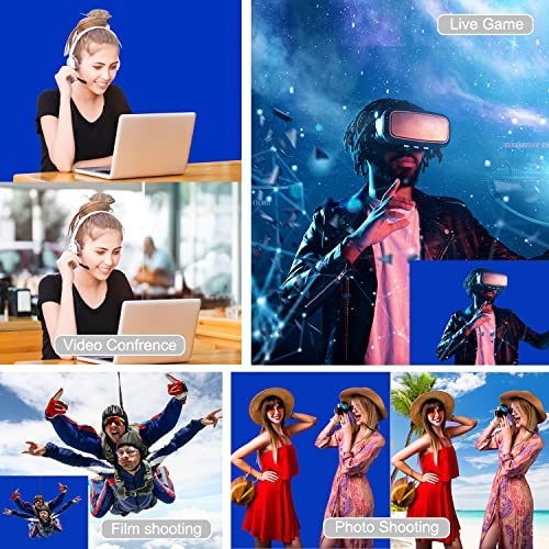 10×7 FT Royal Blue Photography Backdrop – Chromakey Blue Seamless Curtain for Vi