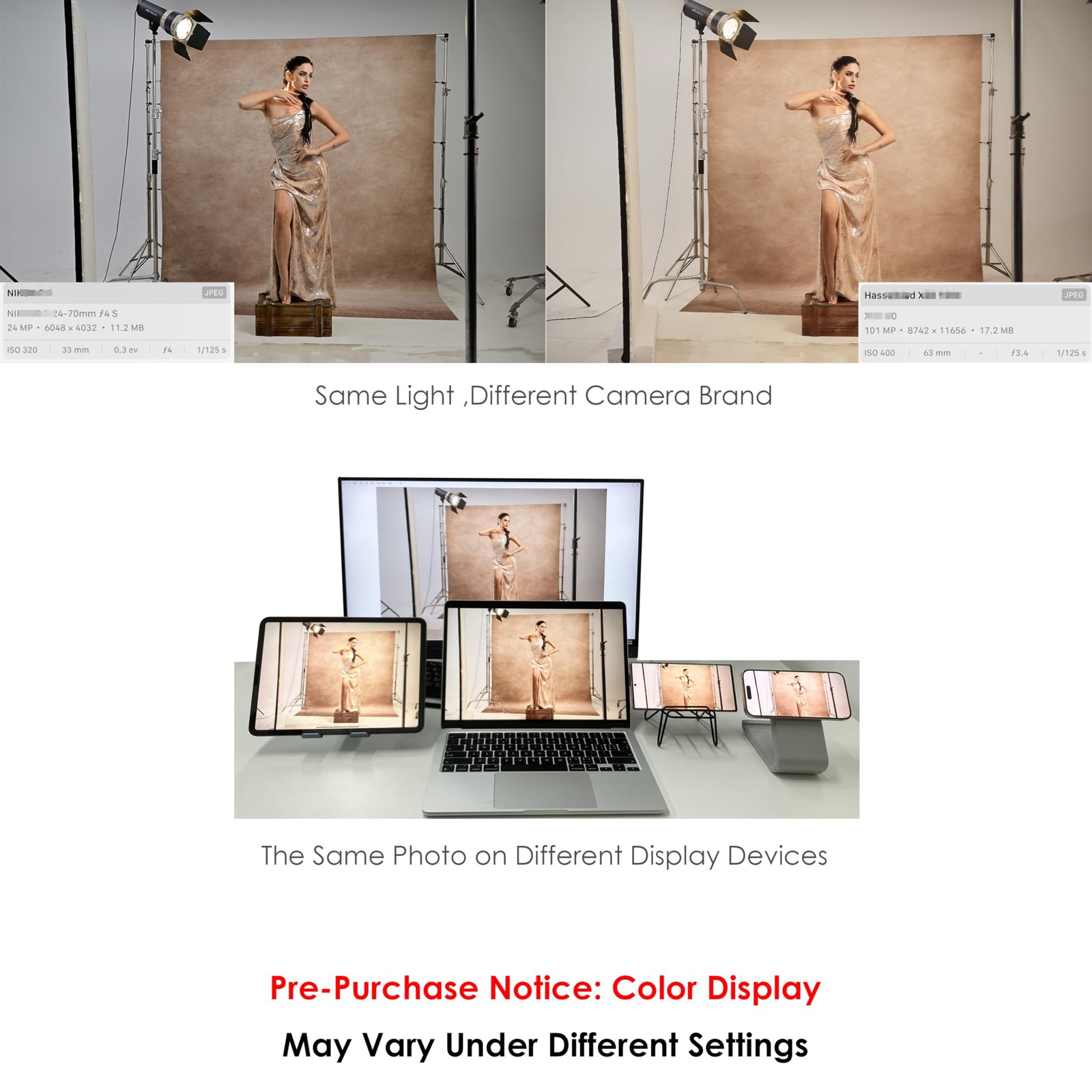 6x8ft Beige Abstract Textured Professional Photography Backdrop Fabric for St…