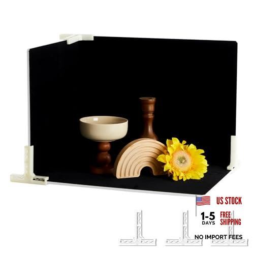 Black Velvet Photo Backdrop Boards for Product Photography, 3PCS Double Small