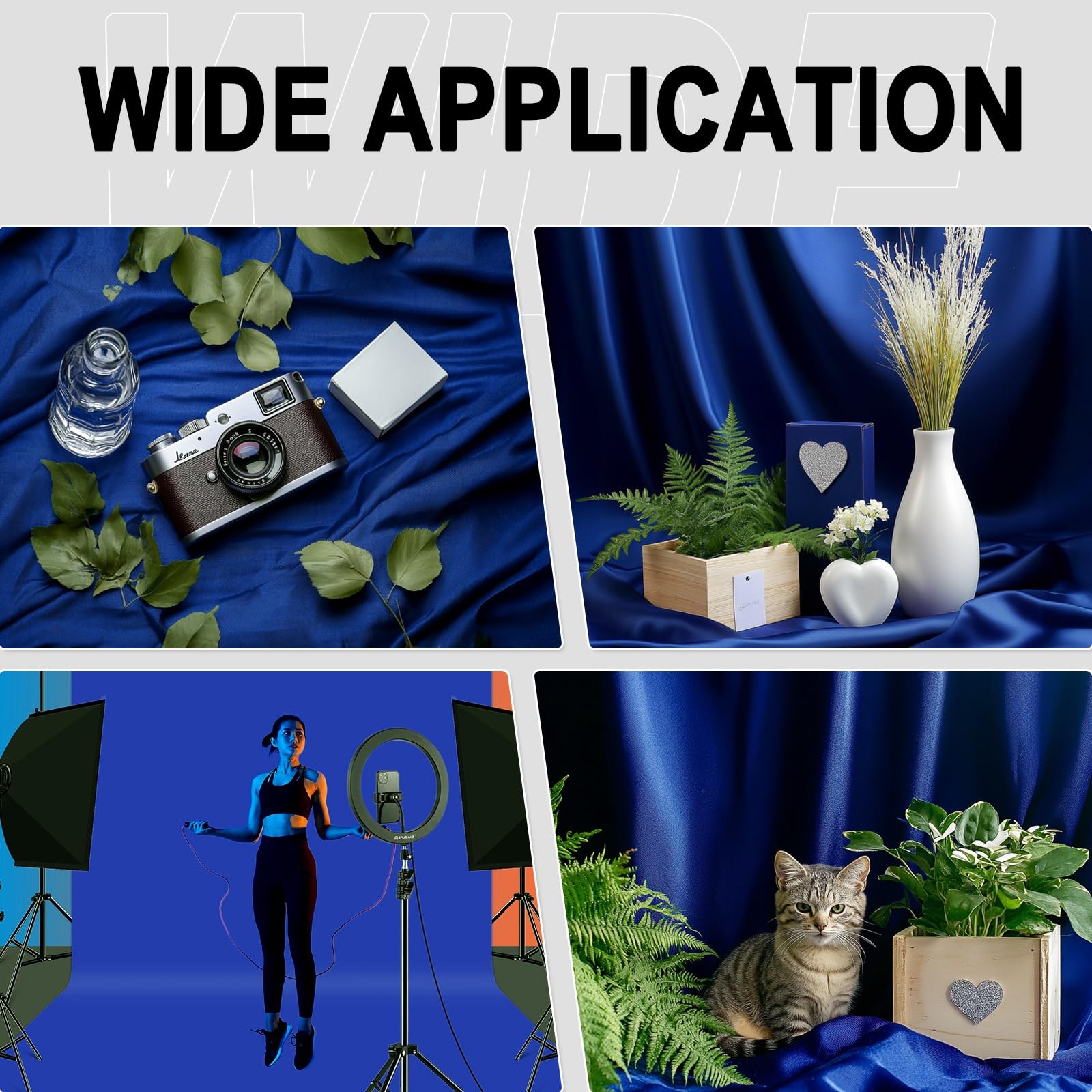 GFCC RoyalBlue Backdrop – 5FTX7FT Photo 5ftx7ft, Royal Blue