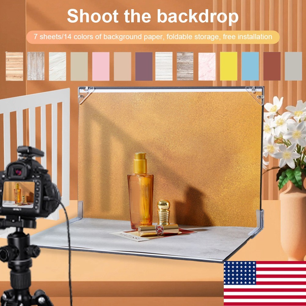7Pcs 14Patterns Photo Background Set for Food Jewelry Photo Shootings Product