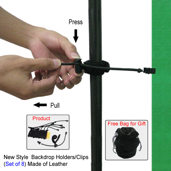 Flexible Muslin Holders Clamps Clip for Green Screen Studio Backdrop Stand 50351