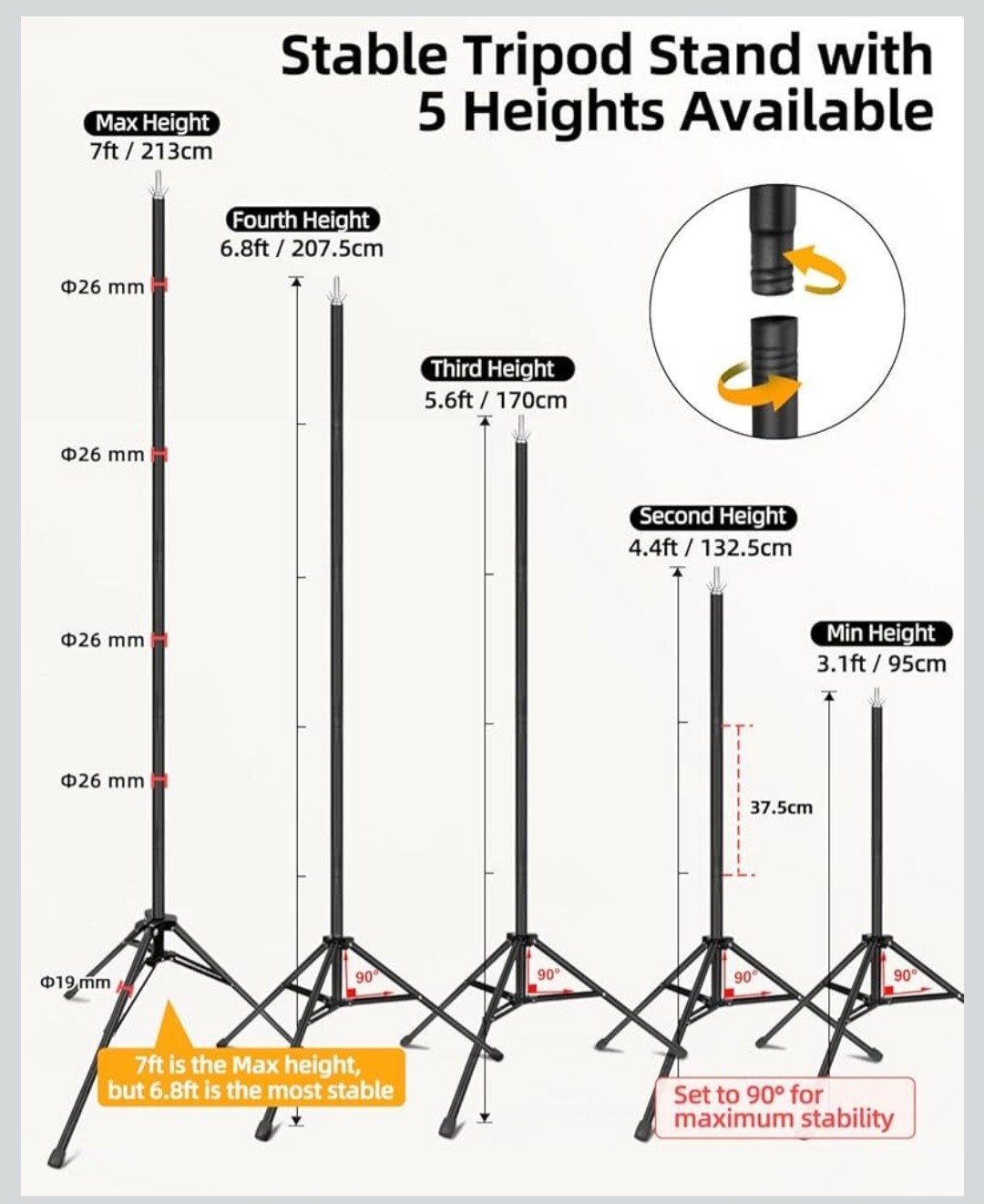 Emart Photo Backdrop Stand Kit
