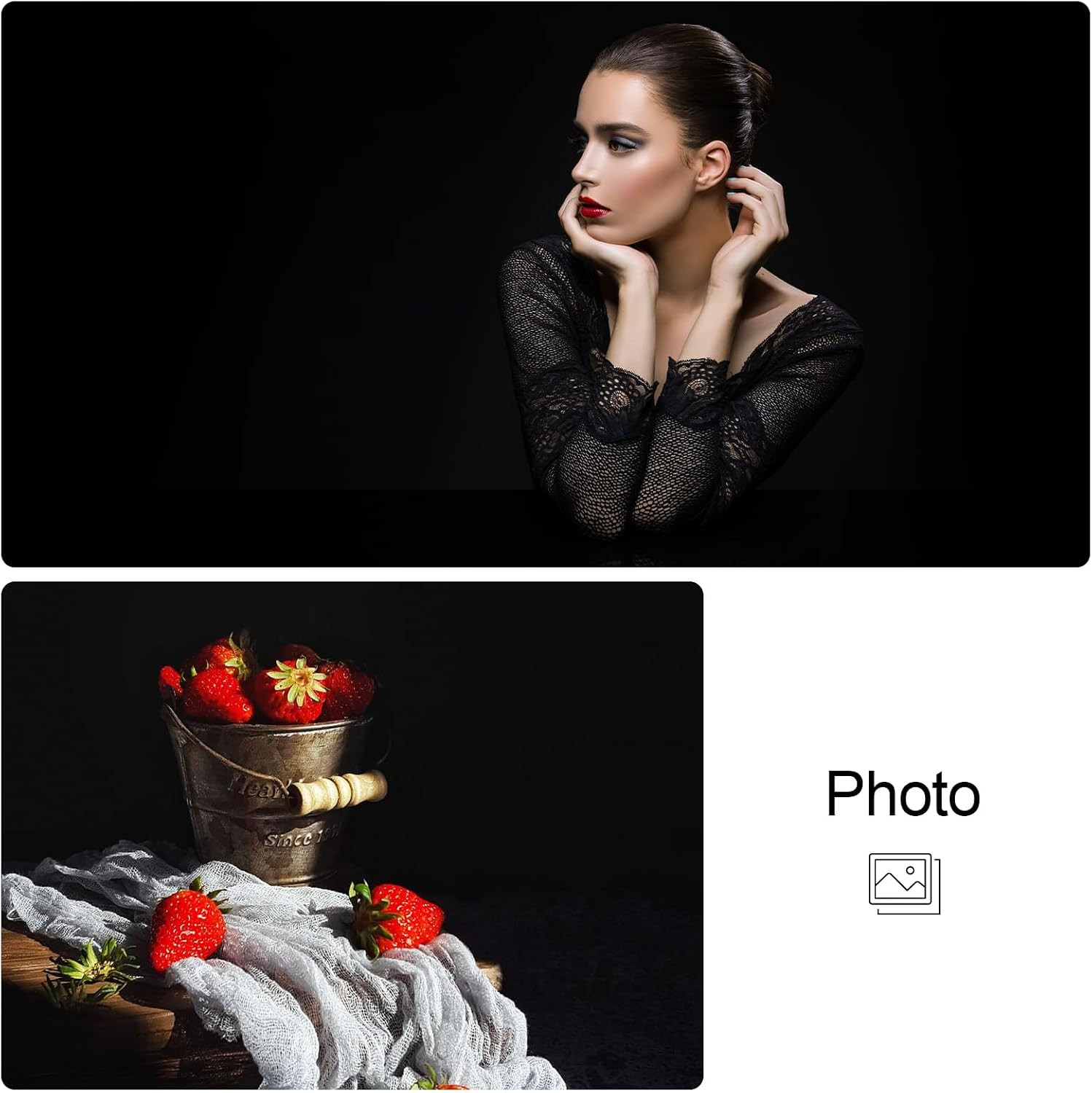 5X10FT Black Velvet Backdrop Screen, Pure Black Background Screen