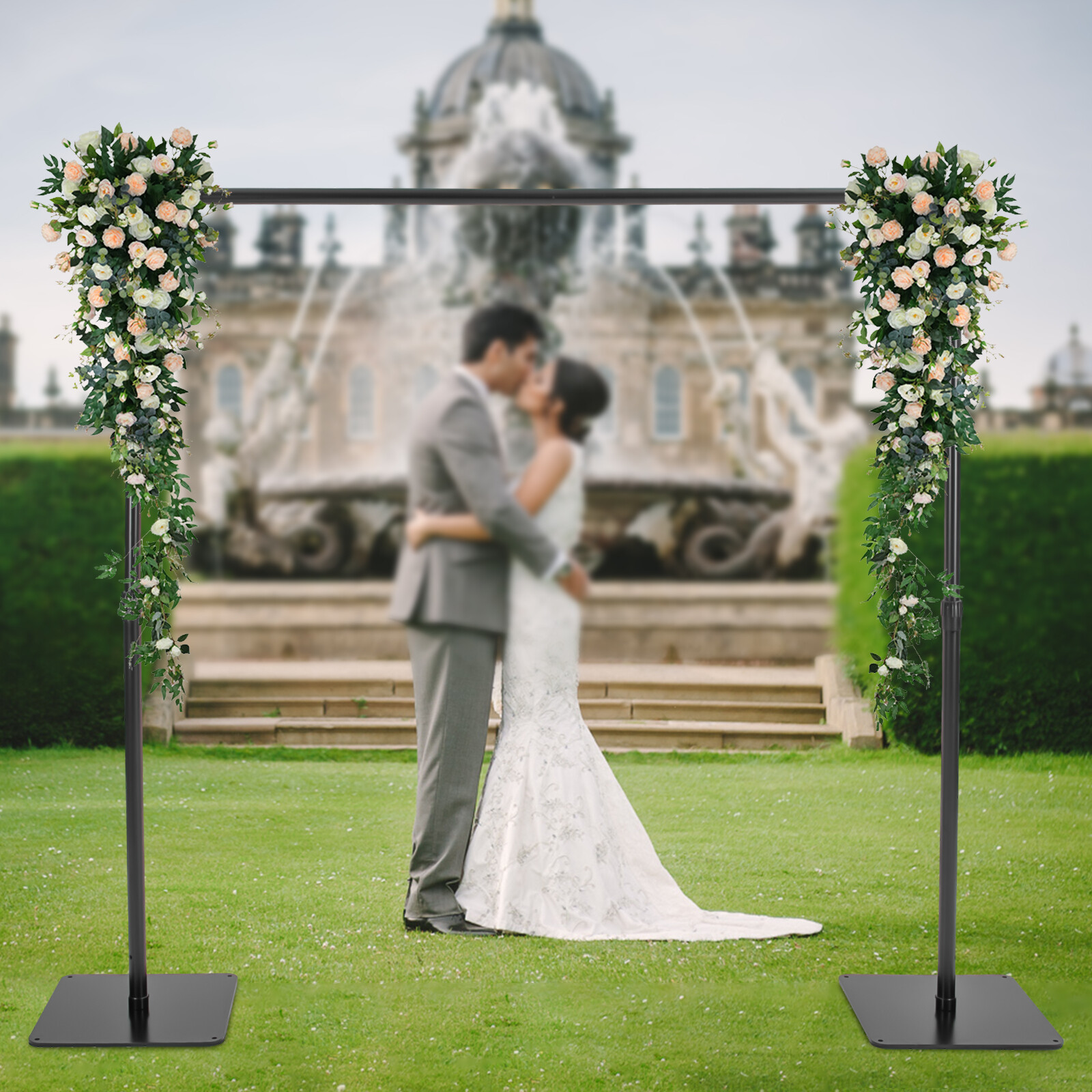 Backdrop Stand 10x8ft Heavy Duty Adjustable Photography Banner Background Suppor