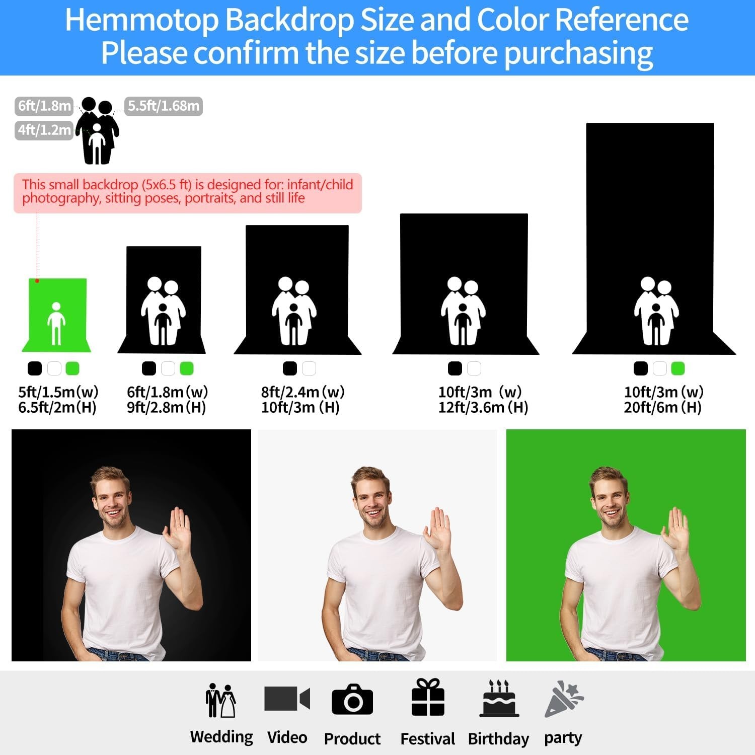 High-Quality Seamless White Backdrop 150×200 cm for Versatile Photography