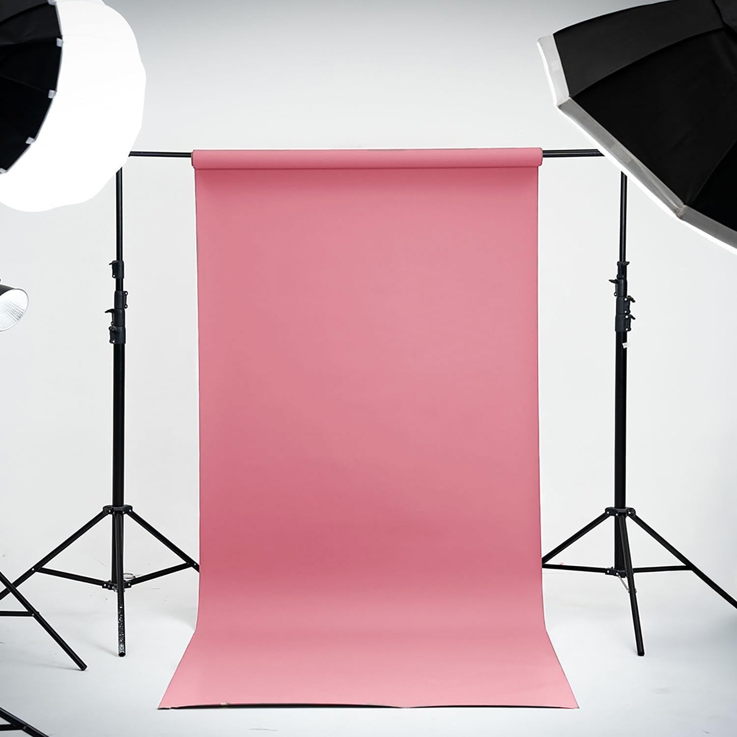 Seamless Paper Backdrop Photography Solid Pink Backdrop Paper 53”x16.4′ Baby