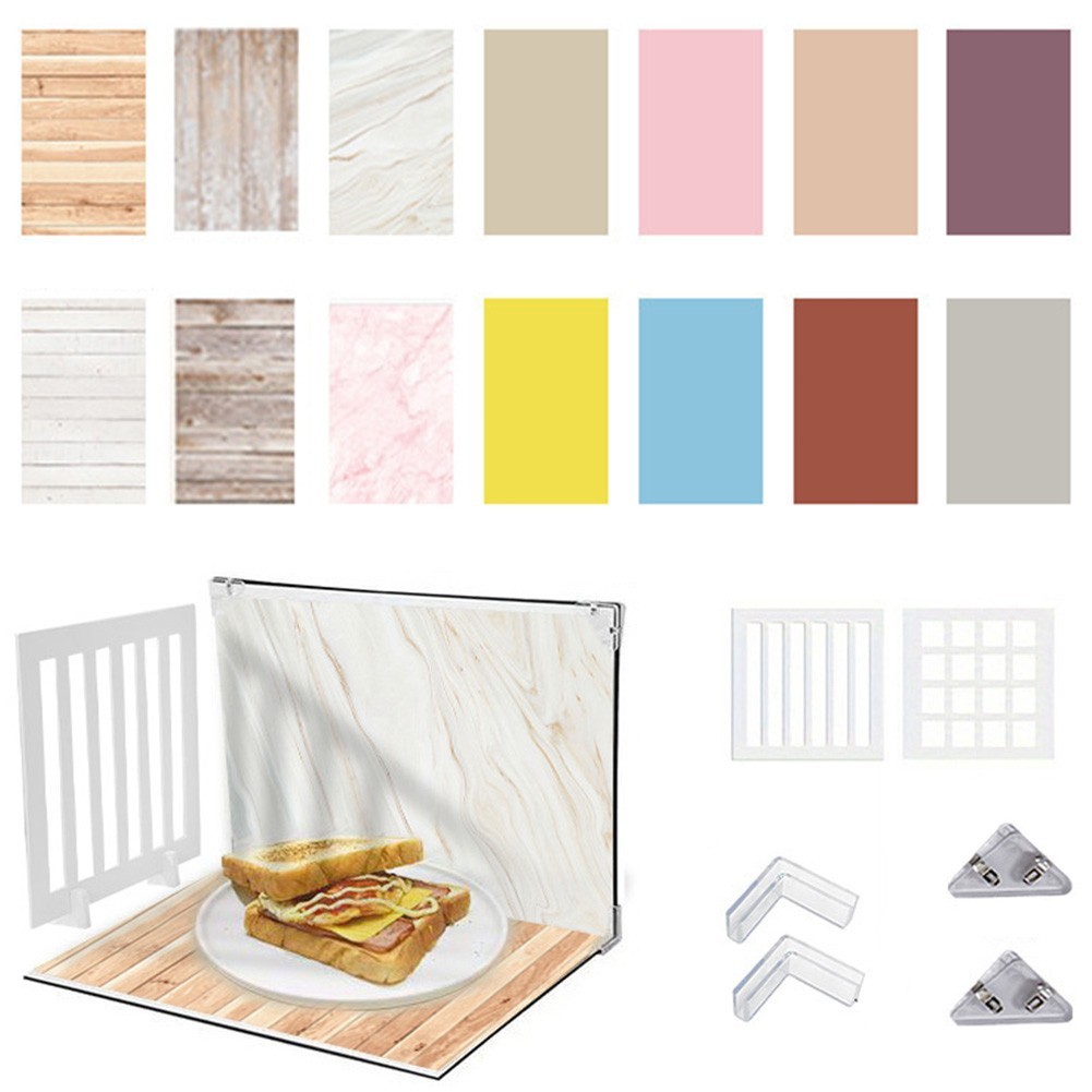 7Pcs 14Patterns Photo Background Set for Food Jewelry Photo Shootings Product
