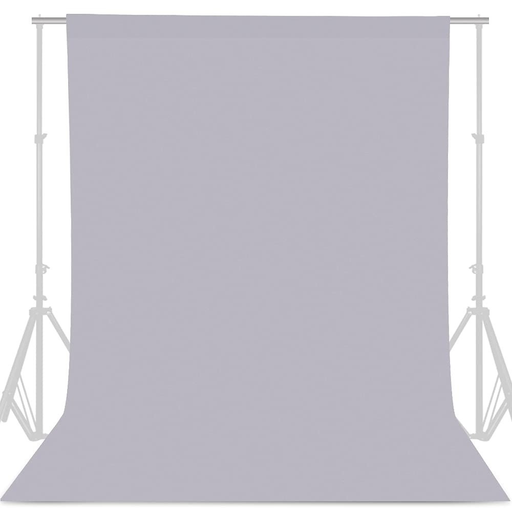 GFCC 8FTx10FT Black Photography Backdrop for Photo Booth & Video Recording