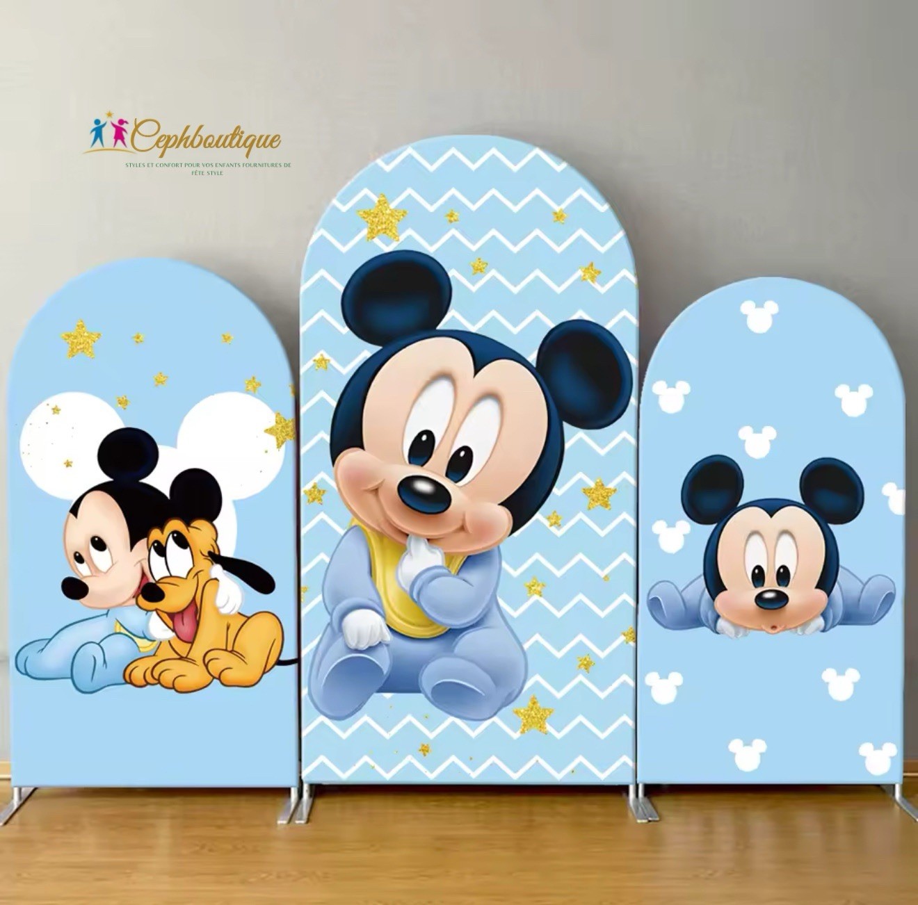 Cartoon Backdrop and 3pcs Arch Backdrop Cover Photo Phot