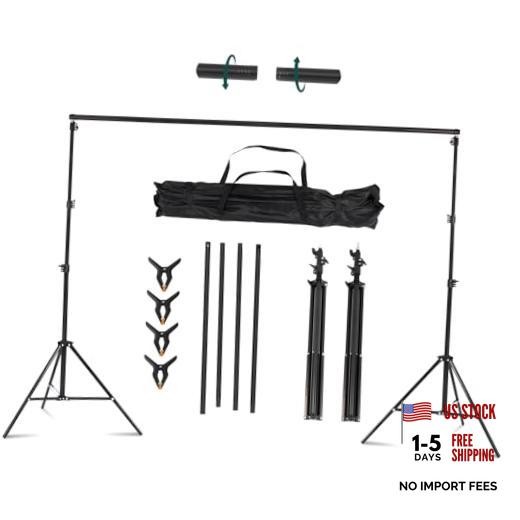 Photo Backdrop Stand 10×8.5ft 10 x 8.5ft Tripods with Threaded Crossbar