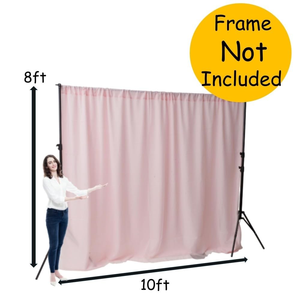 Two Layers Backdrop Made with One Piece Chiffon Tulle & Polyester. Use as Ext…